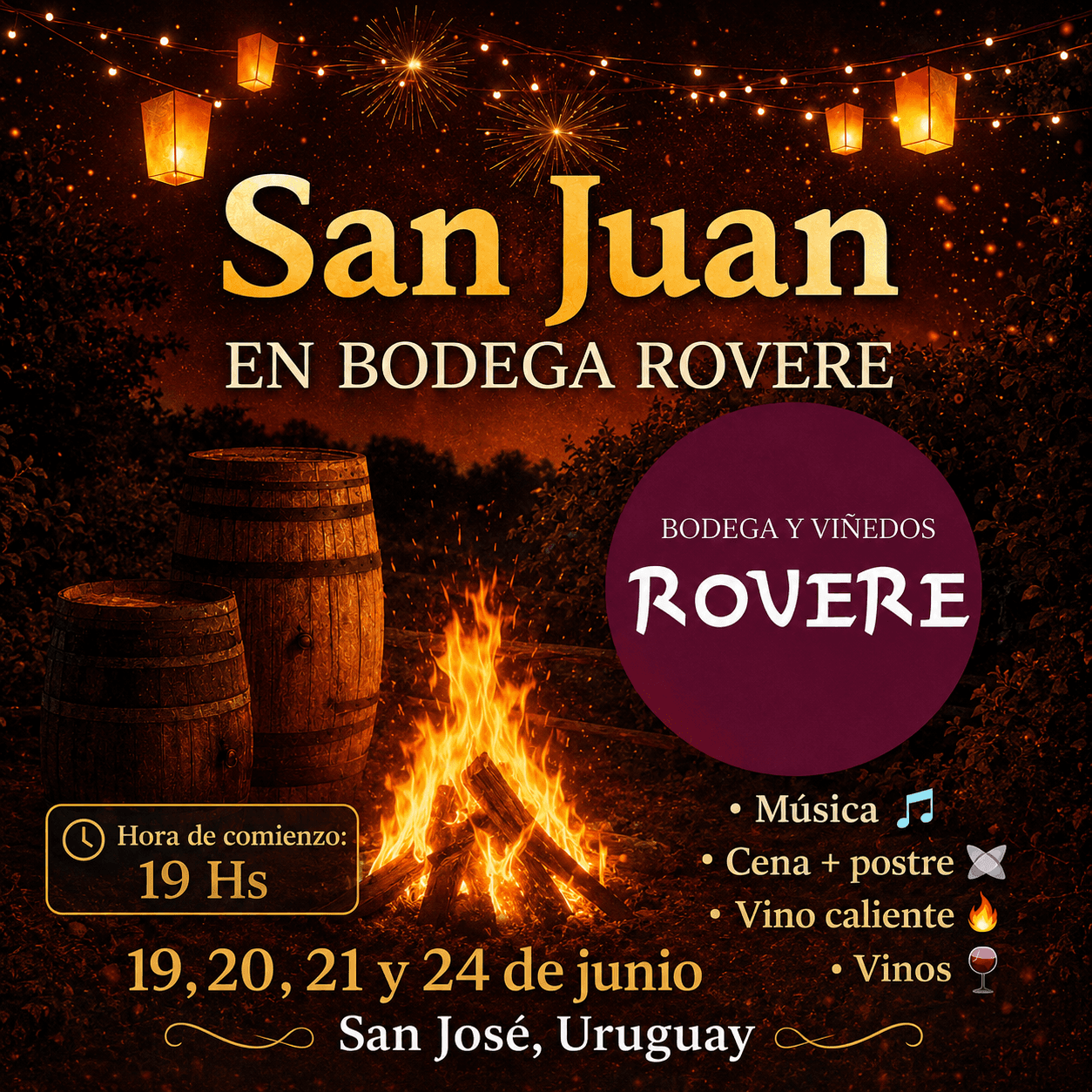 San Juan en Bodega Rovere 19/06