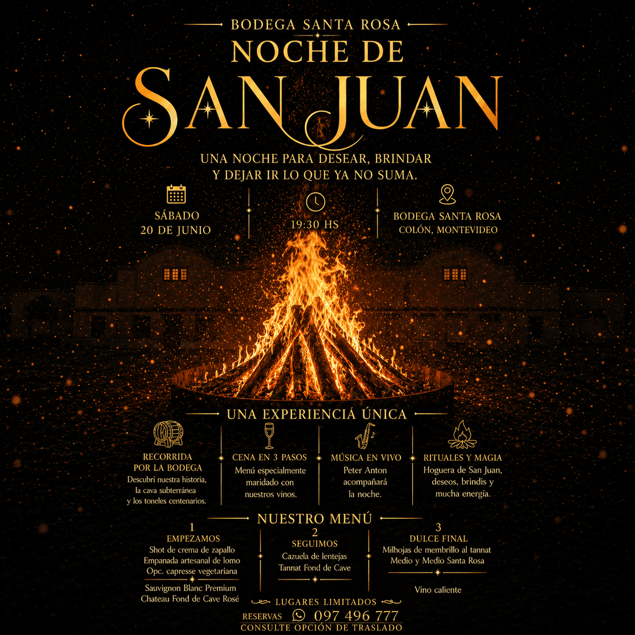 Noche de San Juan en Bodega Santa Rosa