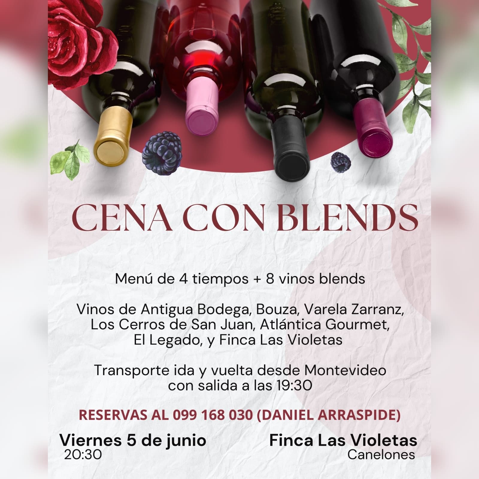 Cena con Blends - Eventos Daniel Arraspide