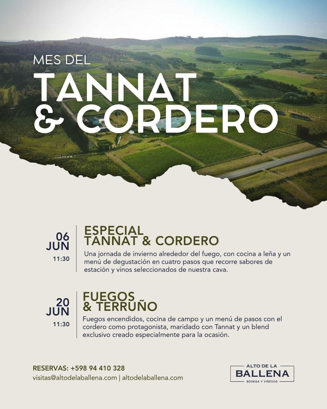Alto de la Ballena: Especial Tannat & Cordero