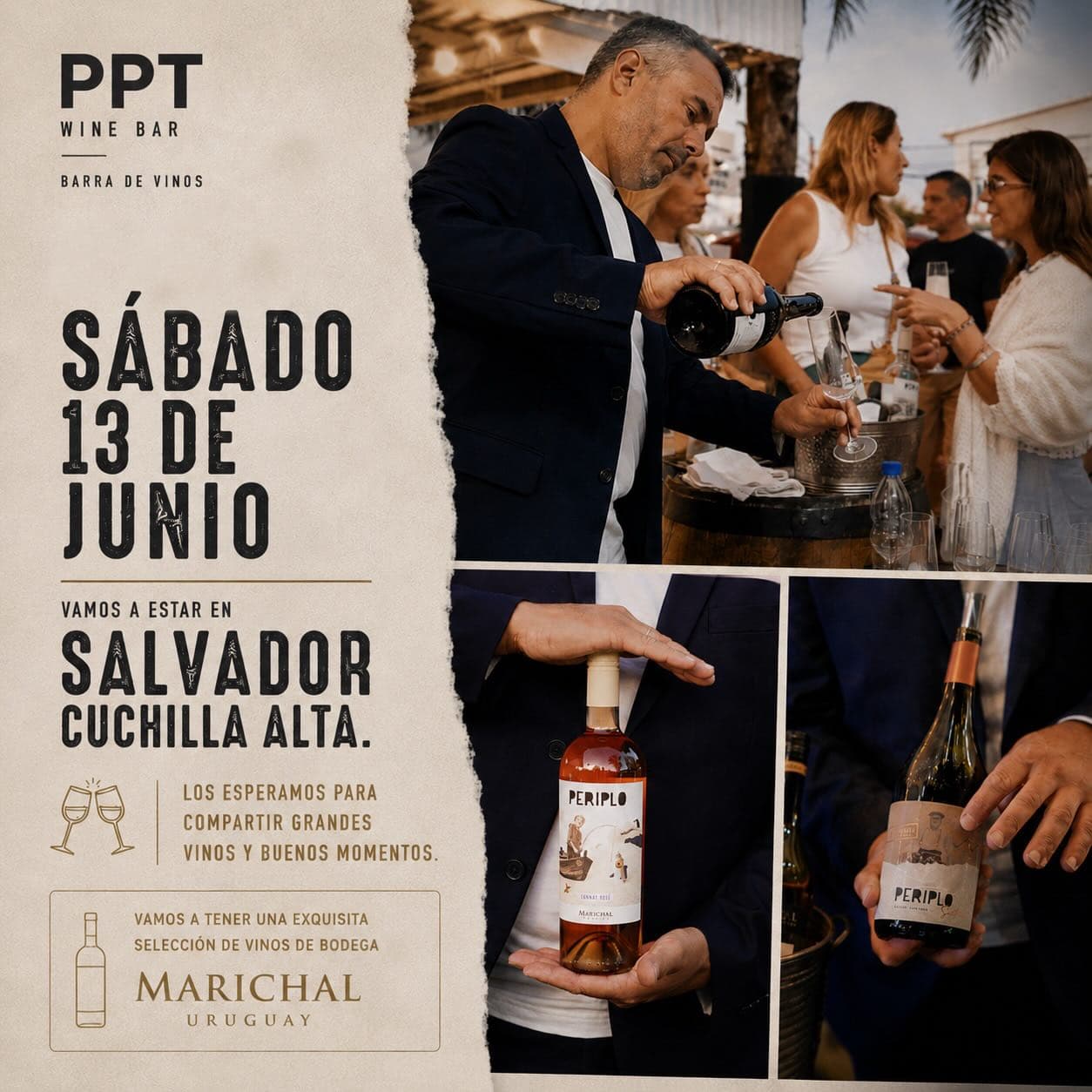 PPT Wine Bar en Salvador Cuchilla Alta con vinos de Bodega Marichal
