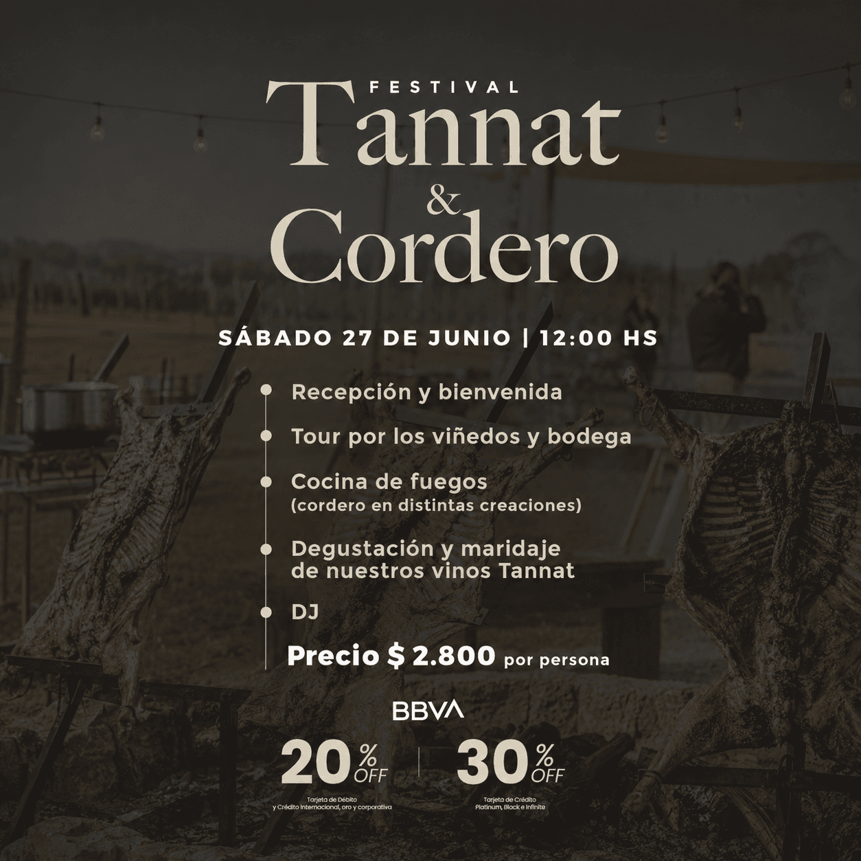🍷🔥 Festival Tannat & Cordero en Pueblo Tannat