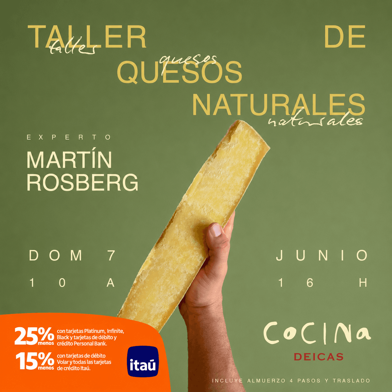 Taller de Quesos Naturales en Cocina Deicas